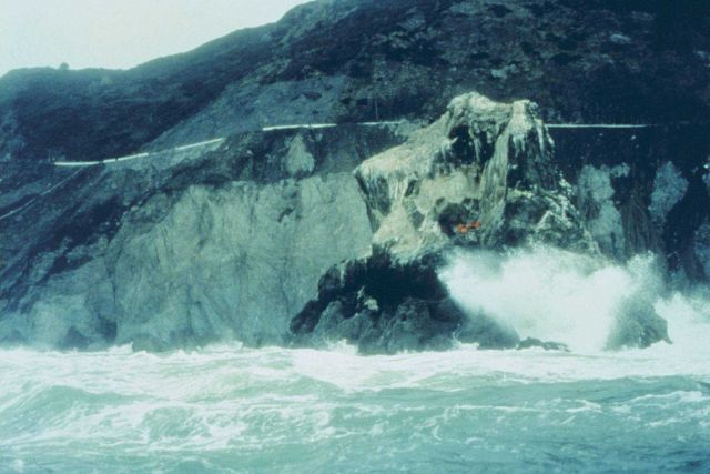 Devil Slide Rock from the water Picture