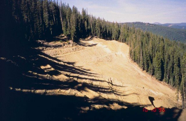 Waste rock piles. Picture