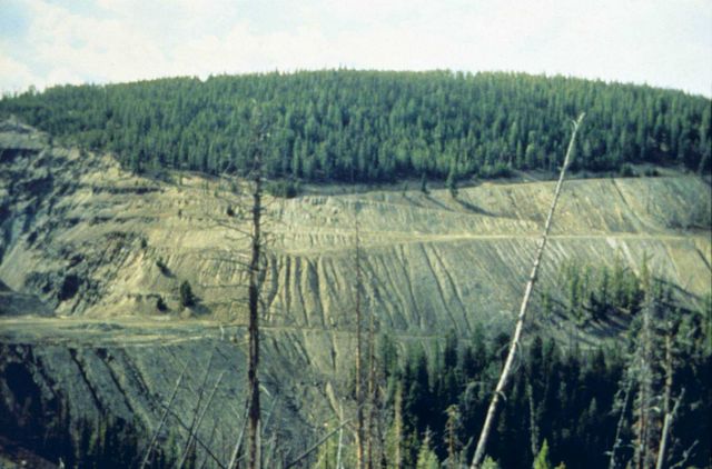 A view of waste rock. Picture