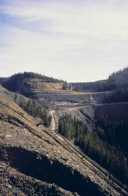 A view of waste rock. Picture