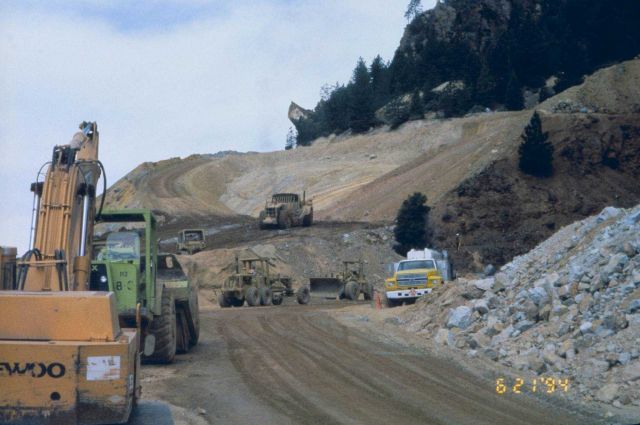 Remedial activity at Iron Mountain Mine included collecting and treating acid drainage from mine run off Picture