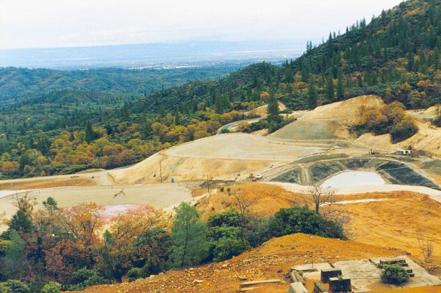 Minnesota flats where the ore was crushed, note Redding California in the background. Picture