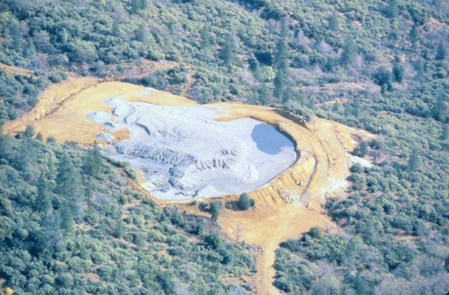 A containment facility or tailings impoundment area Picture