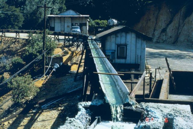 Containment of sludge coming from Iron Mountain Mine, Lawson Portal. Picture