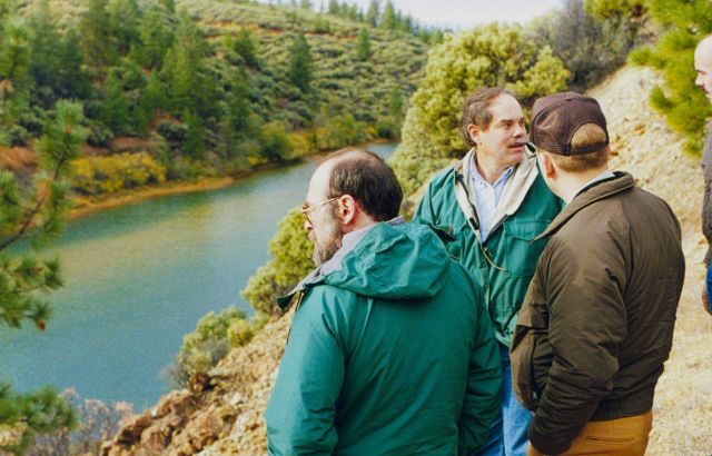Rectenwald, Dean Heckathorn, Nick Iadanza at the Spring Creek arm of Keswick Reservoir Picture