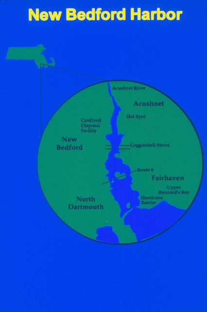 A map of New Bedford Harbor Picture