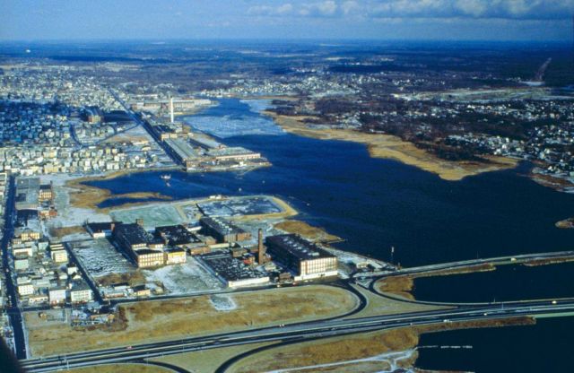 A good view of the whole west side of New Bedford Harbor Picture