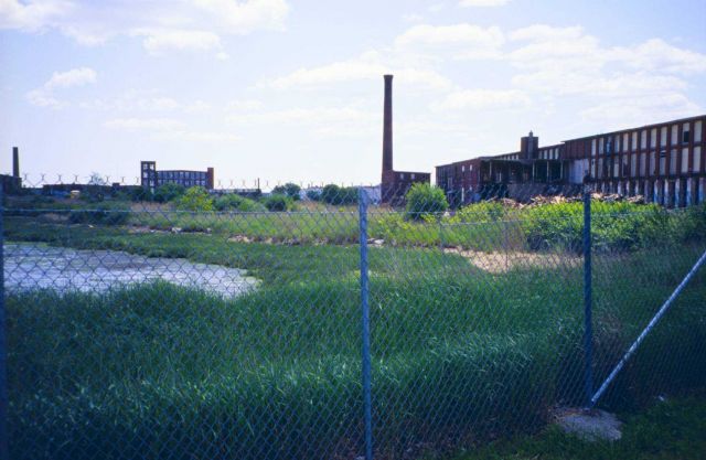 Inner New Bedford Harbor looking south and at the site of Fort Pierce Mill Picture