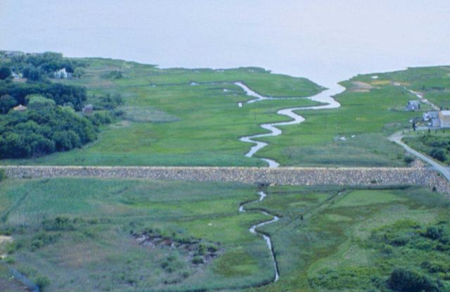 Upper Buzzards Bay just south of the Atlas and Tack Superfund site. Picture