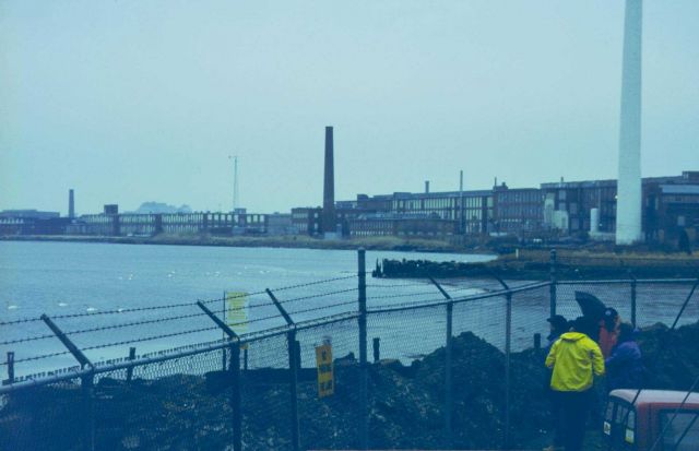 The New Bedford side of New Bedford Harbor. Picture