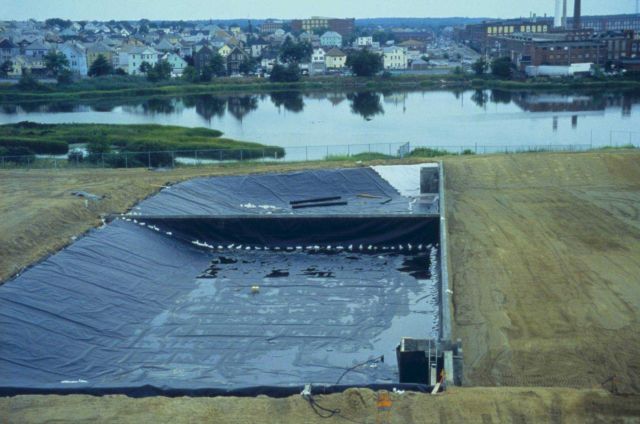 New Bedford Harbor, CDF 1 looking north. Picture