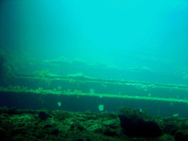 Inside of Sankisan Maru. Picture
