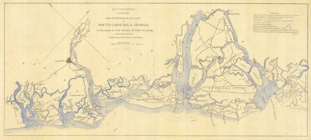 Map of Portions of seacoast of South Carolina & Georgia, in possession of the United States, Dec Picture