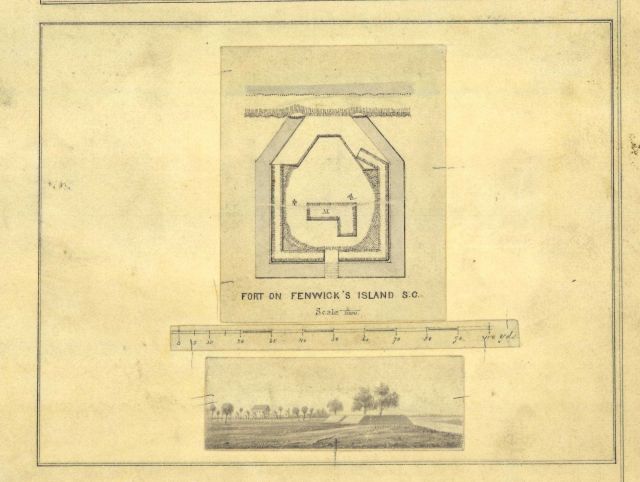 Blowup view of Fort on Fenwick's Island, S.C Picture