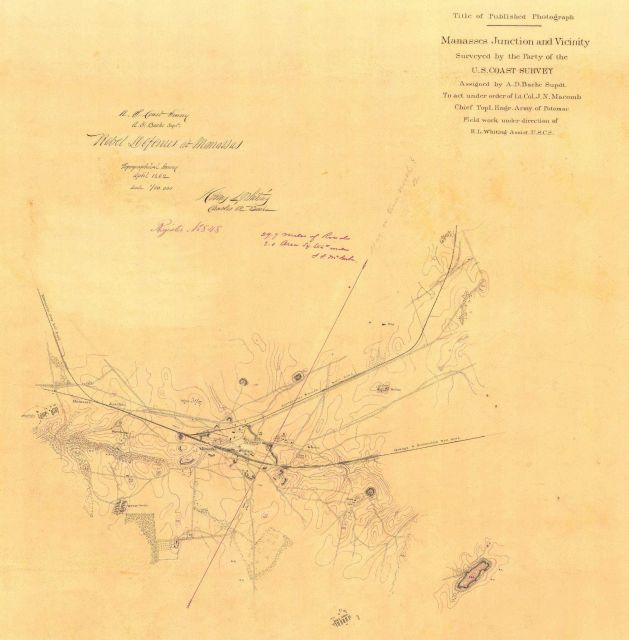 Topographic Survey T-848 of Rebel Defences at Manasses Junction and Vicinity. Picture