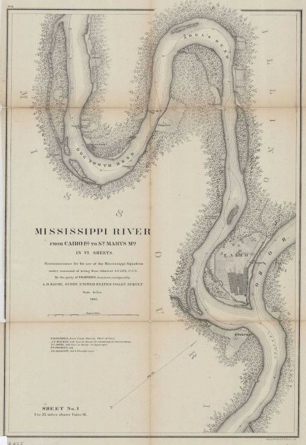 Mississippi River from Cairo, Illinois to St Picture