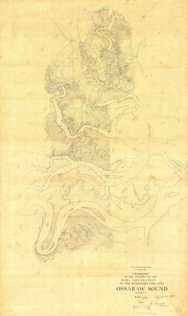 Topographic Survey T-991 of The vicinity of the rebel fortifications on the rivers emptying into Ossabaw Sound, Georgia Picture