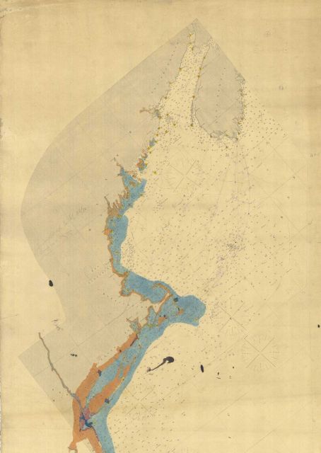 Colored version map showing the Projects for Coast Charts Picture