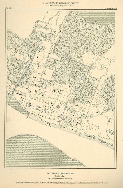 Map of San Francisco Peninsula under Benjamin Peirce superintendent. Picture