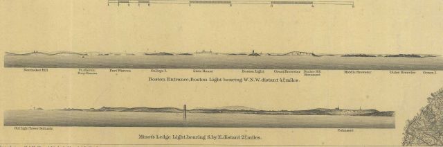 View of Boston Entrance, Boston Light bearing W.N.W Picture