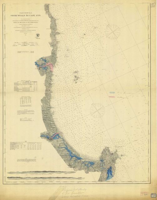 Coast Chart No.8 from Wells to Cape Ann Picture