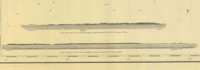 Blowup view of Cape Ann from the Eastward, Rockport Light bearing S.W Picture