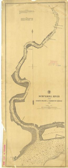 Coast Survey chart of Schuylkill River from League Island to Fairmount Bridge Picture