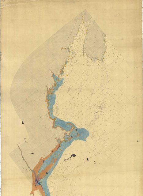 Colored version map showing the Projects for Coast Charts Picture