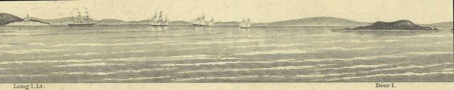 The center part of the view of the entrance to Boston by South Channel, from Long Island Light to Deer Island Picture