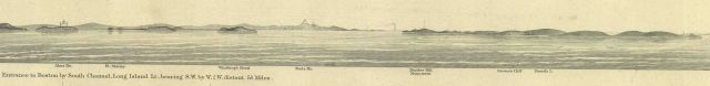 The eastern part of the view of the entrance to Boston by South Channel, showing Alms House, Pt Picture