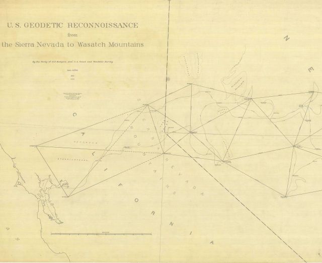 W section of Geodetic Reconnaissance from the Sierra Nevada to Wasatch Mountains Picture