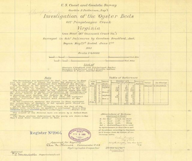 Title block to Investigation of the Oyster Beds off Pungoteague Creek, Virginia Picture
