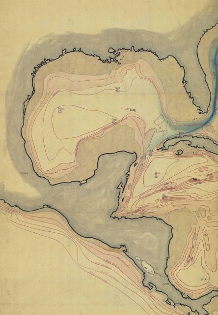 Gulf of Mexico portion of Chart of Atlantic Ocean by A Picture