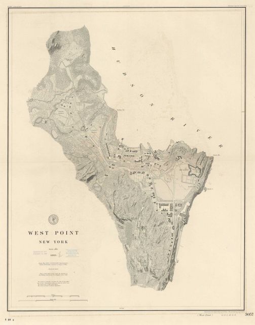 Topographic map of the United States Military Academy at West Point by W Picture