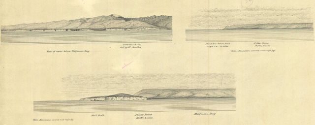 Three coastal views in Half Moon Bay area that include Gordon's Chute, Sail Rock , Pillar Point, and Point San Pedro Rock Picture