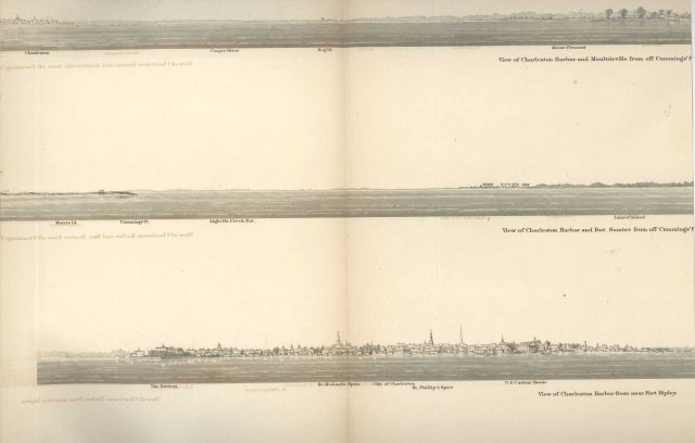 Views of Charleston Harbor including Charleston, Fort Sumter, and Moultrieville Picture