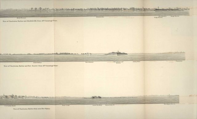 Views of Charleston Harbor including Charleston, Fort Sumter, and Moultrieville Picture
