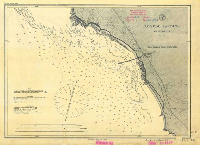 Nautical chart of Lompoc Landing, California Picture