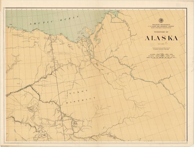 NE section of base map of Alaska published by the U.S Picture