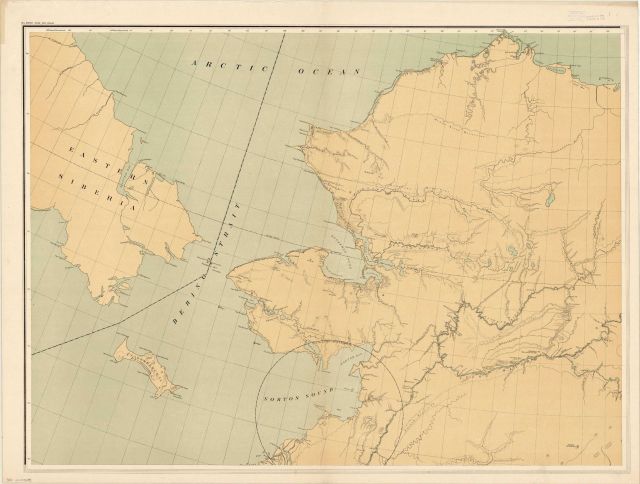 NW section of base map of Alaska published by the U.S Picture