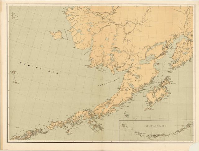 SW section of base map of Alaska published by the U.S Picture