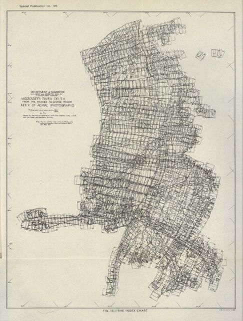 Index of aerial photographs taken during 1922 during first major photogrammetric project of the C&GS Picture