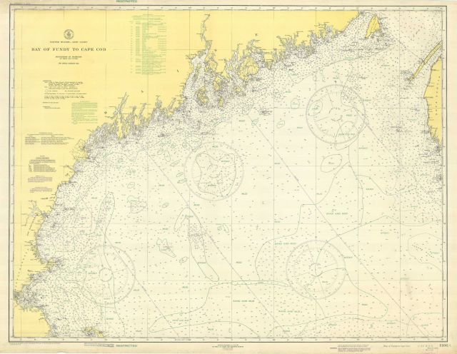 Shipwreck chart showing location of sunken wrecks for use by surface warfare vessels engaged in anti-submarine warfare Picture