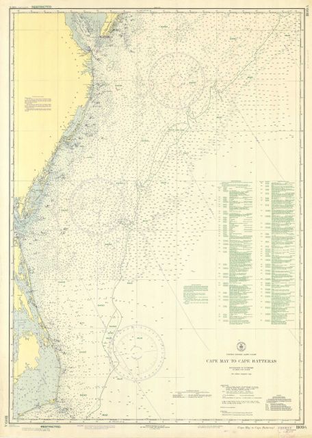 Shipwreck chart showing location of sunken wrecks for use by surface warfare vessels engaged in anti-submarine warfare Picture