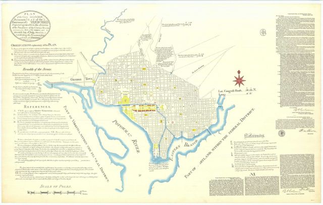 Reproduction by the Coast Survey of L'Enfant's Plan of the City of Washington in the Territory of Columbia which was originally produced in 1791 Picture