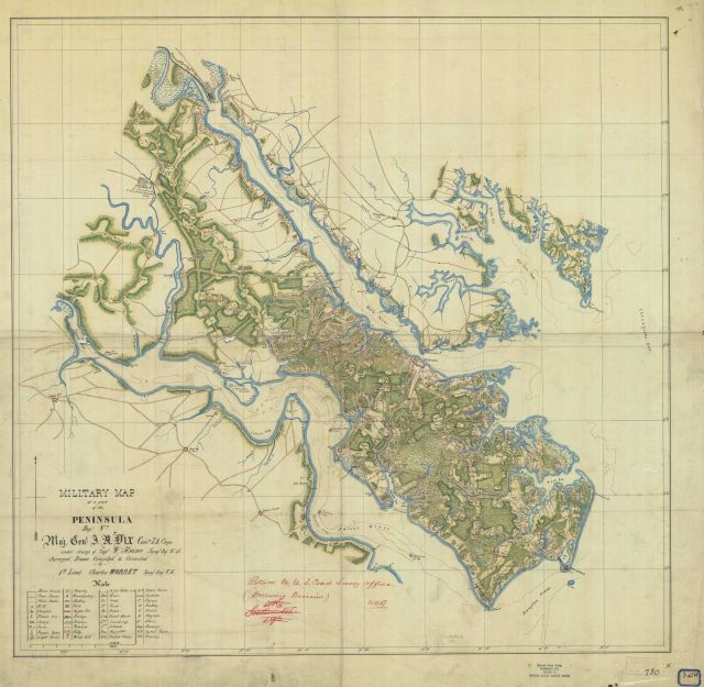 Military Map of the Peninsula 