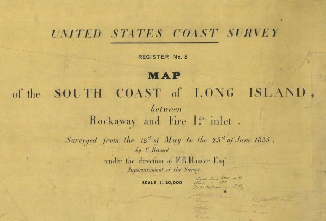 Title block of topographic sheet 3 of the United States Coast Survey Picture