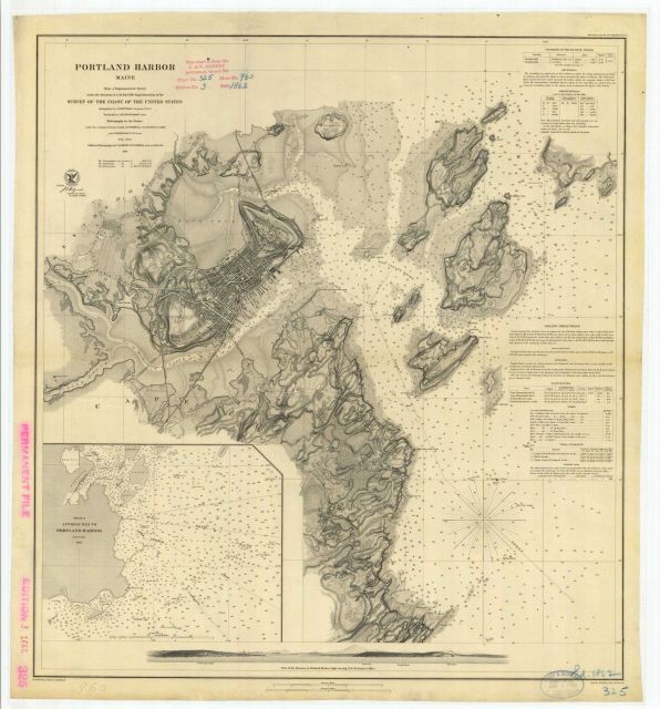 Portland Harbor chart Picture