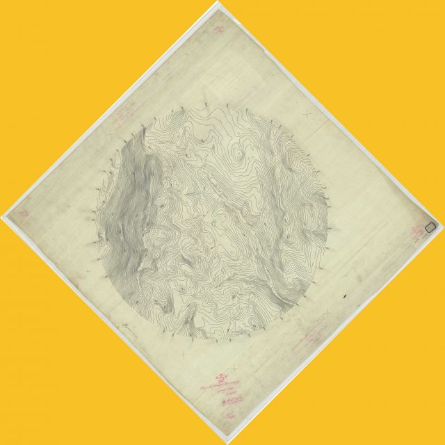Contour map of Hoosac Mountain produced by Charles Sanders Peirce as part of his gravimetric studies Picture