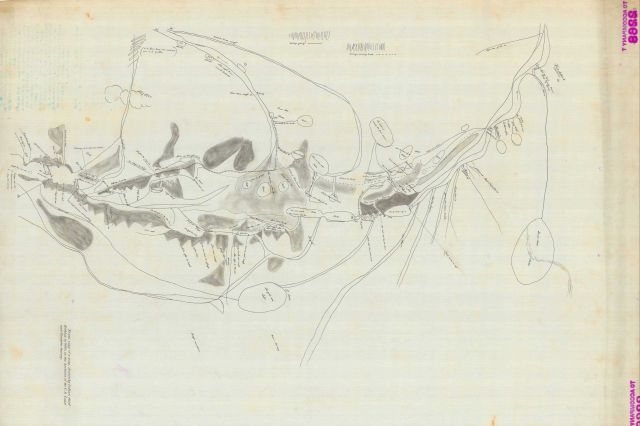 A copy of a map produced by Chief Kohklux of the Tlingit Indians for George Davidson in 1869 Picture